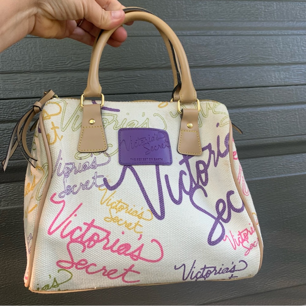 Y2K Victorias Secret Graffiti Mini Barrel Handbag